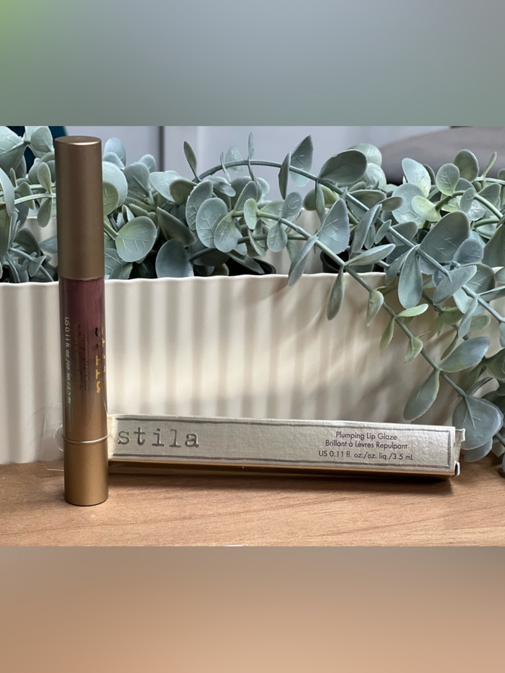 Stila Plumping Lip Glow in Dusty Pink